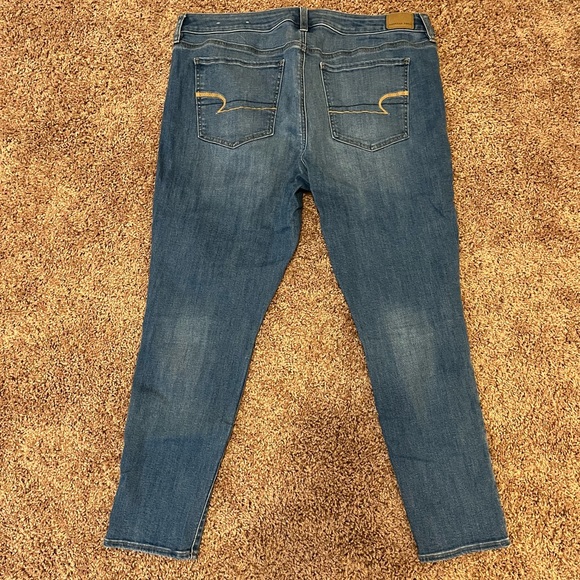 American Eagle NE(X)T Level Stretch Jegging Medium Wash Size 18 Regular - Picture 3 of 5